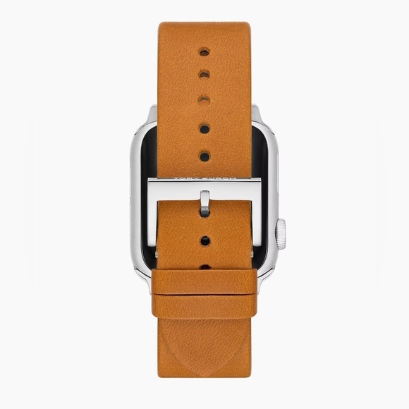 NWT! New! Tory Burch Apple Watch Band 38-45mm -Mcgraw Leather -Tan - Picture 11 of 11